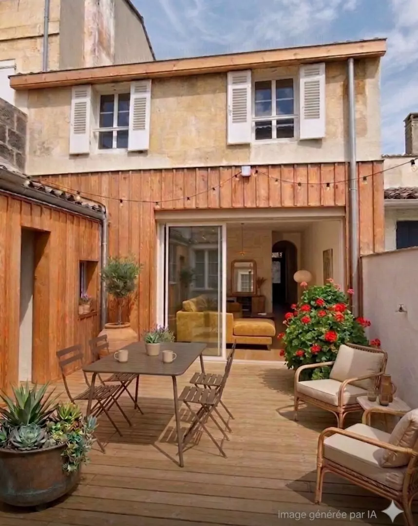 AQUITAINE IMMOBILIER STRATEGIES - EXCLUSIVITE - BORDEAUX  SECTEUR SAINT NICOLAS - SAINT GENES - NANSOUTY - MAISON T5 122 M² + GARAGE 20 M² + TERRASSE 28 M² / image 2